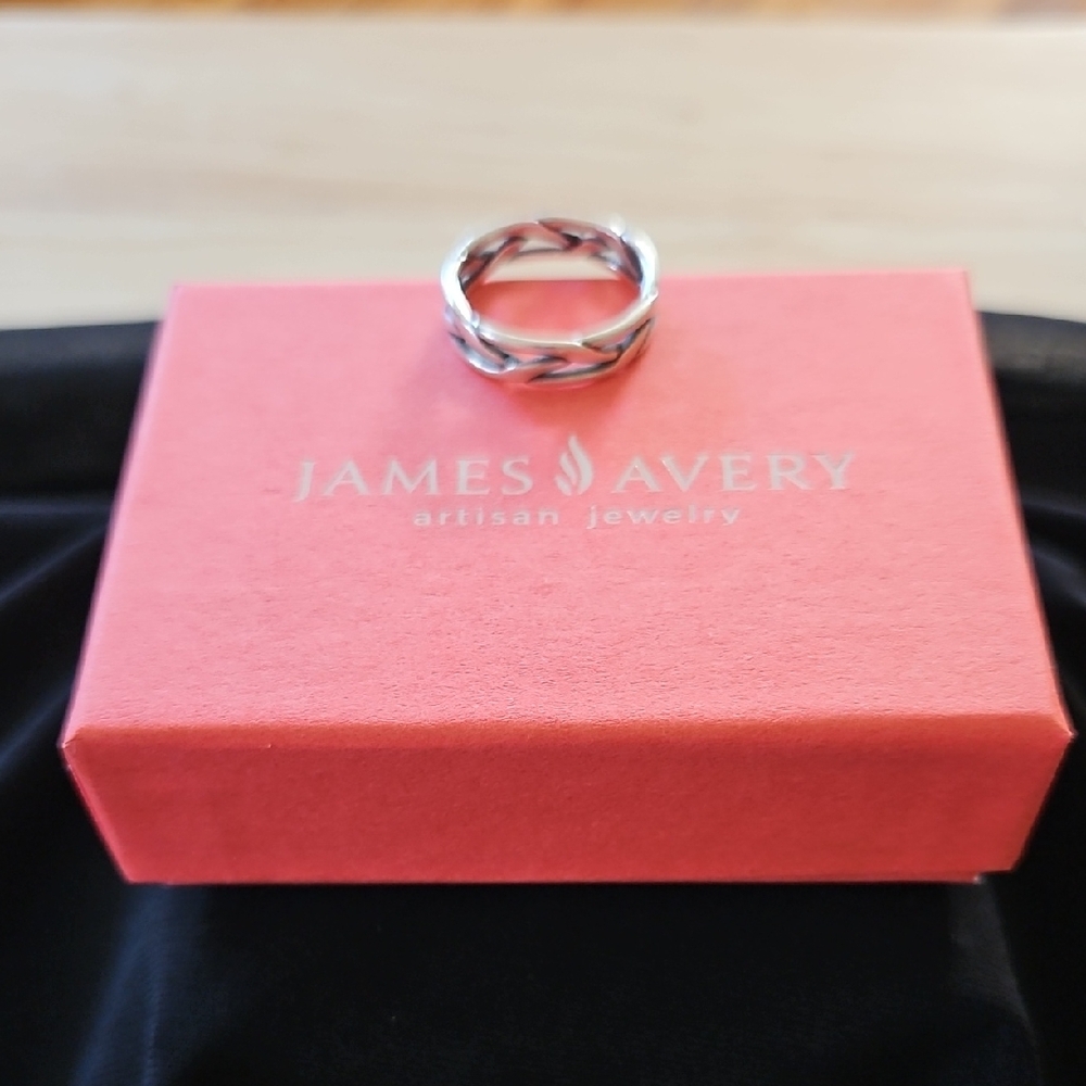 James Avery Twisted Silver Ring